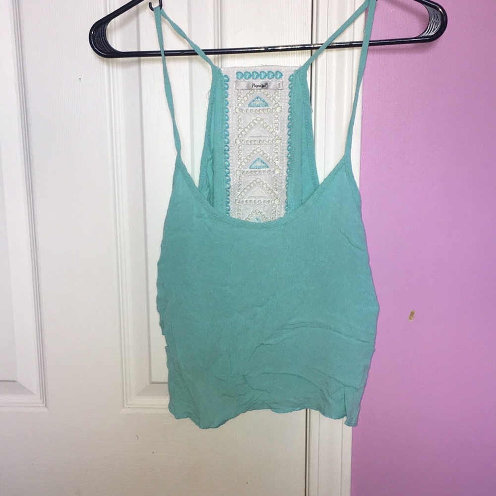 Light Blue Crop Top